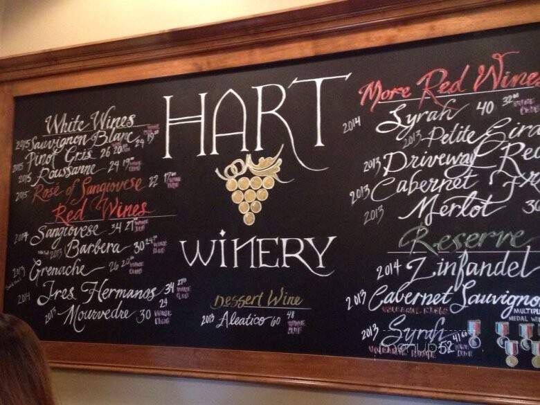 Hart Winery - Temecula, CA menu_pic