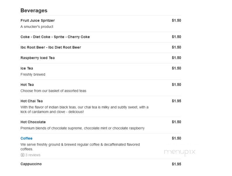 The Granary at Pine Tree Barn - Wooster, OH menu_pic