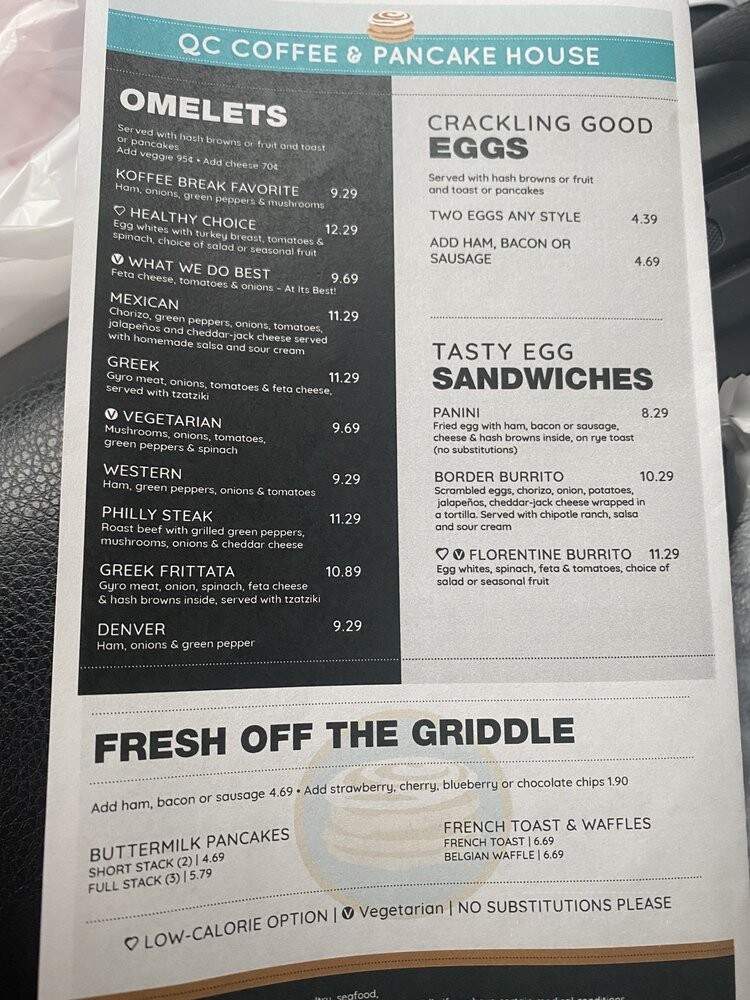 QC Coffee and Pancake House - Rock Island, IL menu_pic