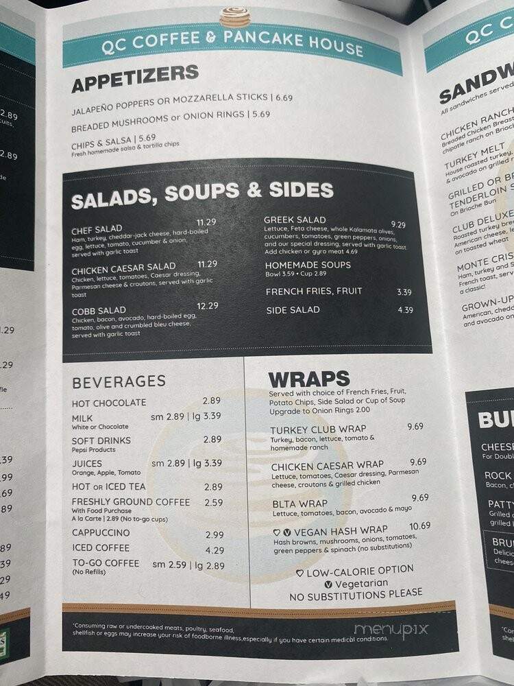 QC Coffee and Pancake House - Rock Island, IL menu_pic