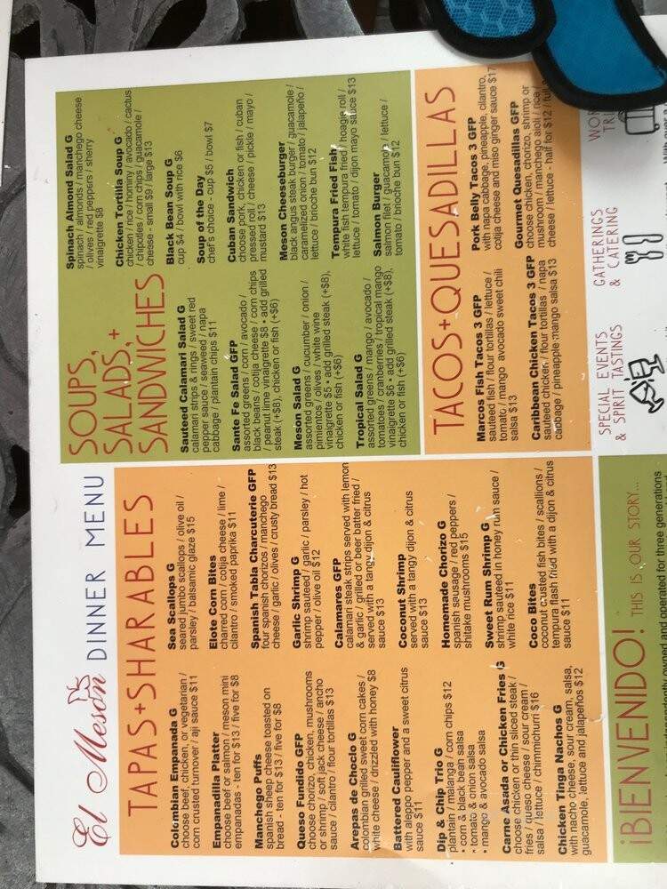 El Meson Restaurante - Dayton, OH menu_pic