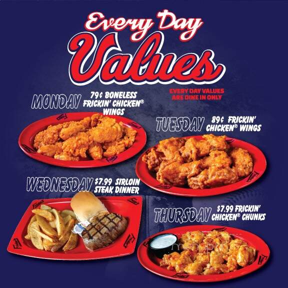 Fricker's - Findlay, OH menu_pic