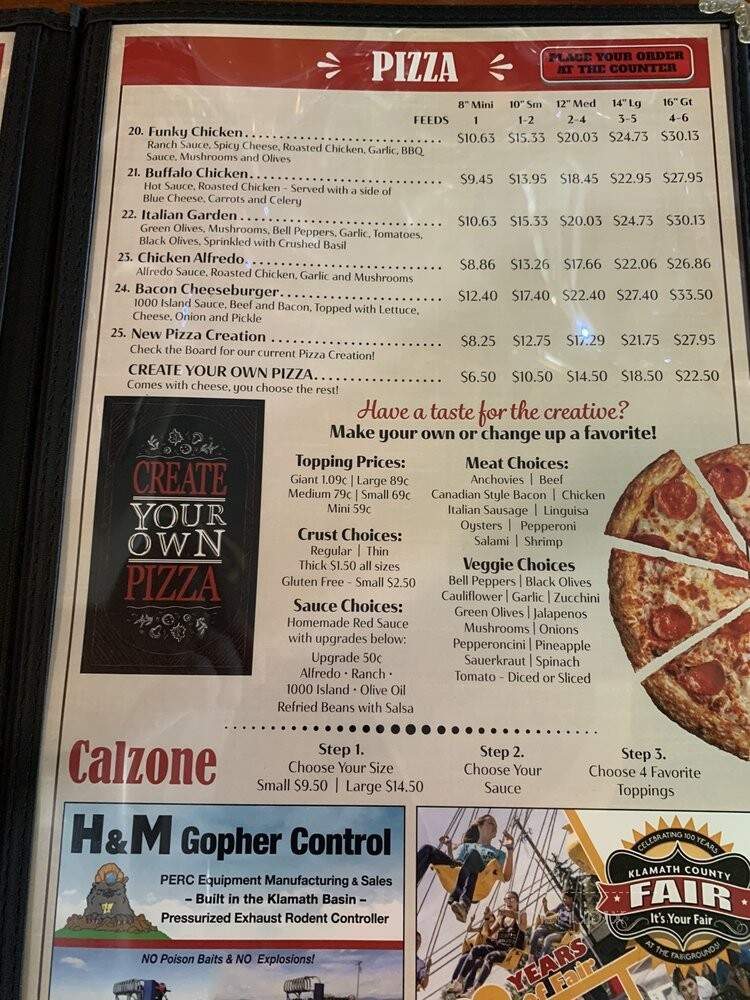 Mia & Pia's Pizzeria - Klamath Falls, OR menu_pic