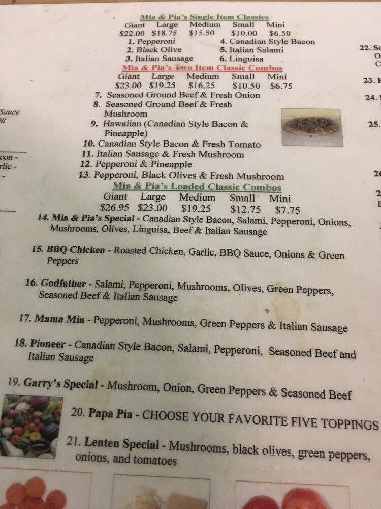 Mia & Pia's Pizzeria - Klamath Falls, OR menu_pic
