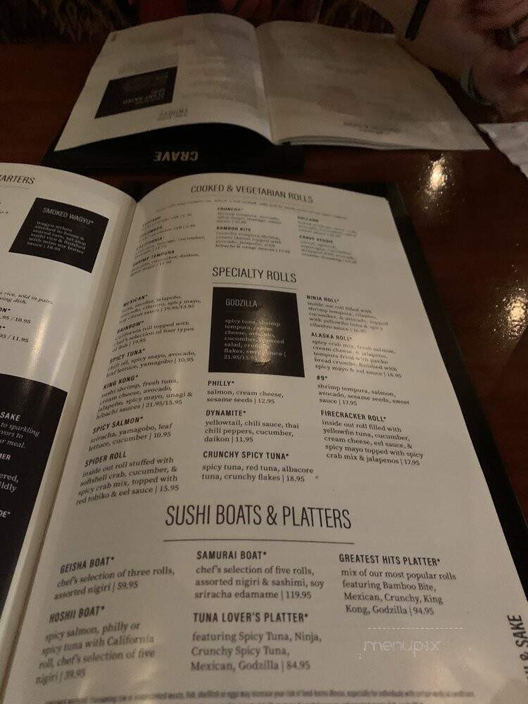 Crave - Mall of America - Bloomington, MN menu_pic