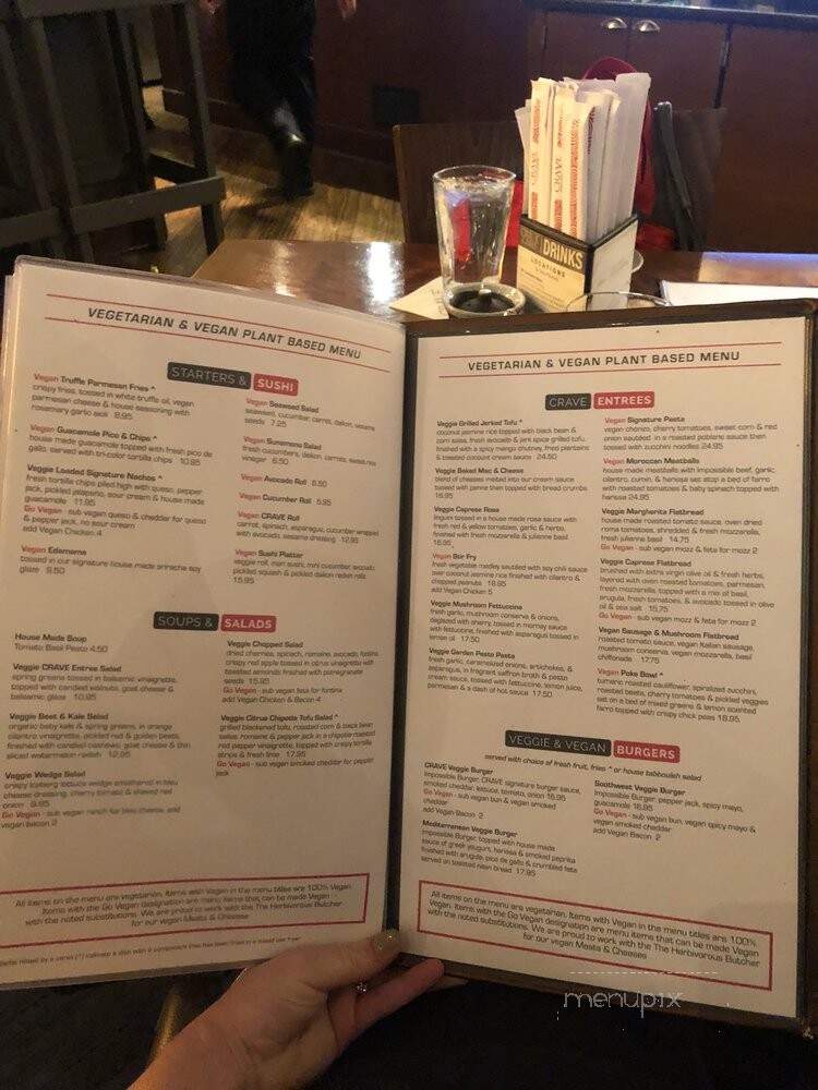 Crave - Mall of America - Bloomington, MN menu_pic