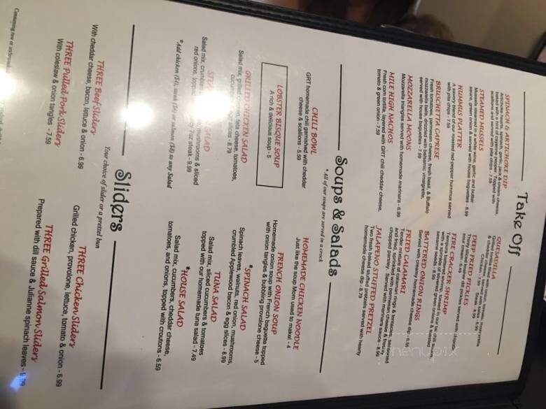 Grayton Road Tavern - Cleveland, OH menu_pic