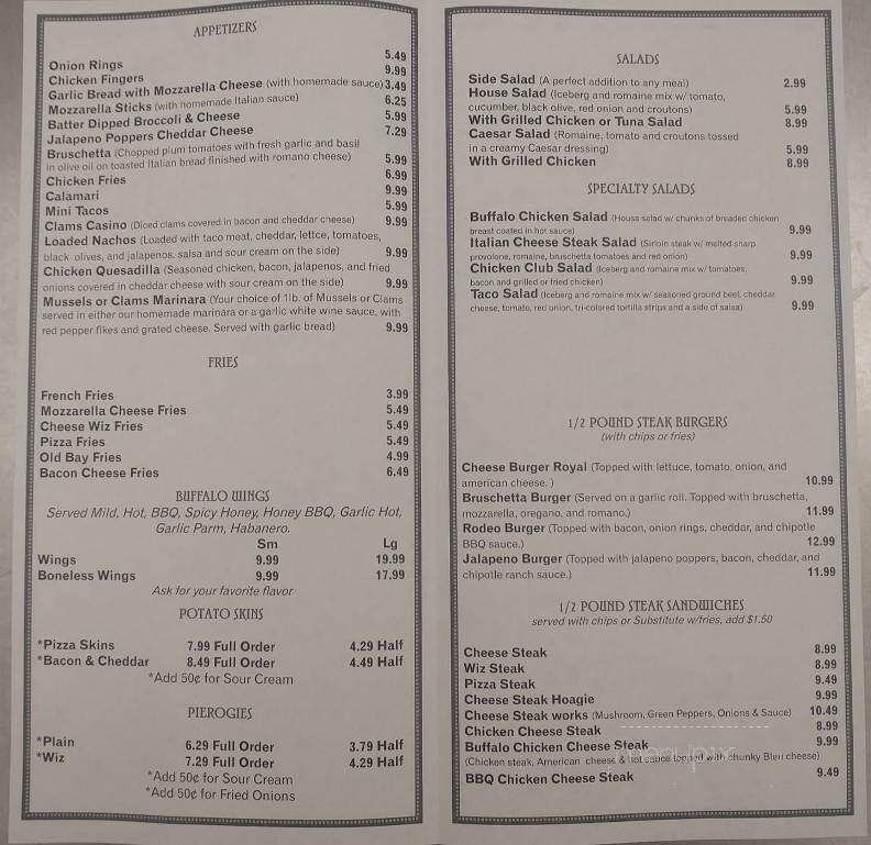 Montella ' s Pub - Lansdale, PA menu_pic