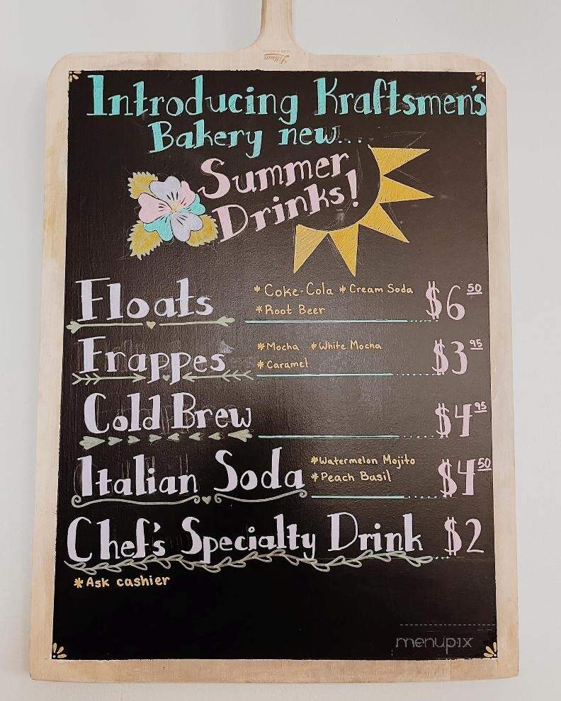 Kraftsmen Cafe - Houston, TX menu_pic