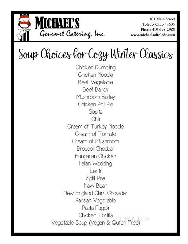 Michael's Cafe Bakery - Toledo, OH menu_pic