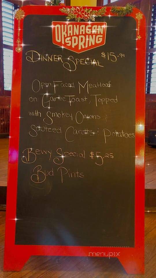 Brown Bridge Pub - Princeton, BC menu_pic
