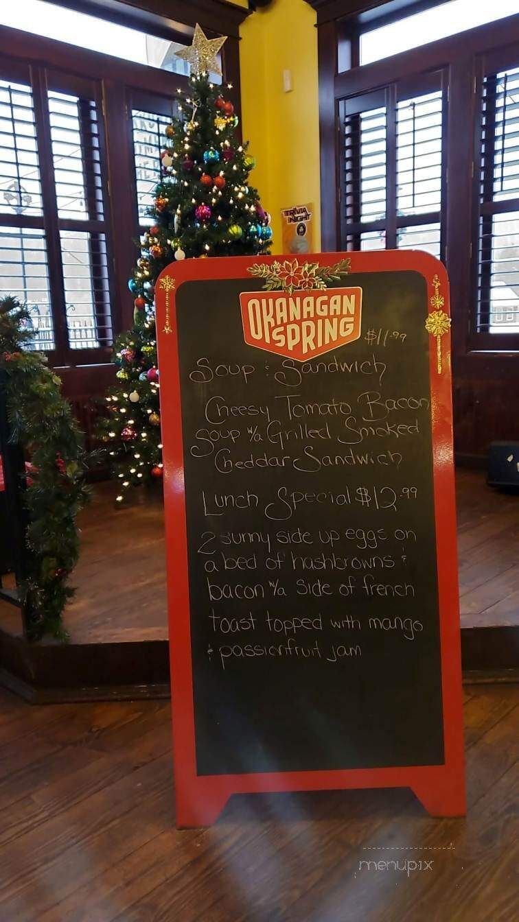 Brown Bridge Pub - Princeton, BC menu_pic