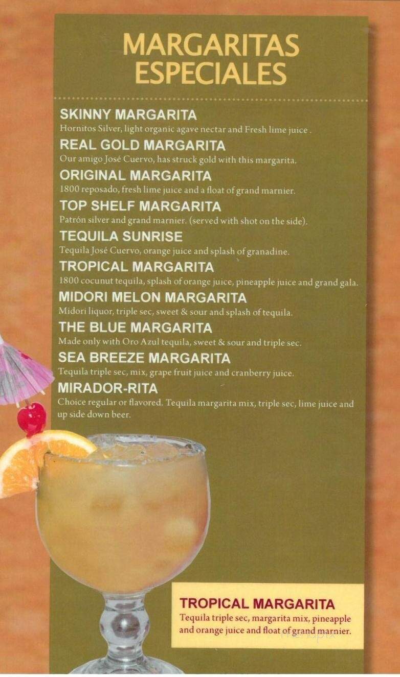 El Mirador - Northglenn, CO menu_pic