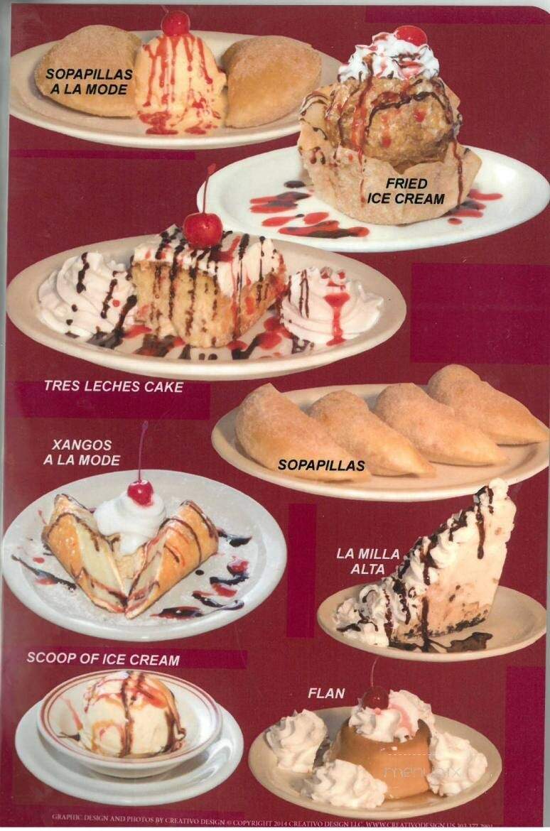 El Mirador - Northglenn, CO menu_pic