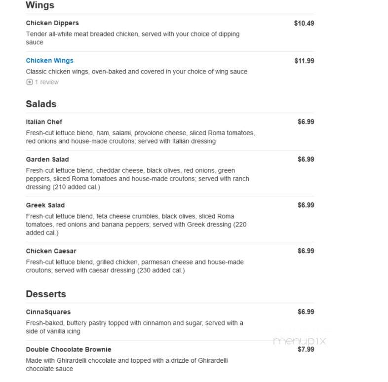 Marco's Pizza - Noblesville, IN menu_pic