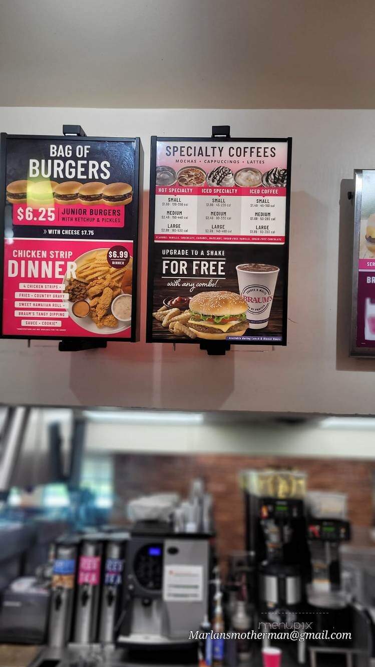 Braum's Ice Cream & Dairy - Henryetta, OK menu_pic