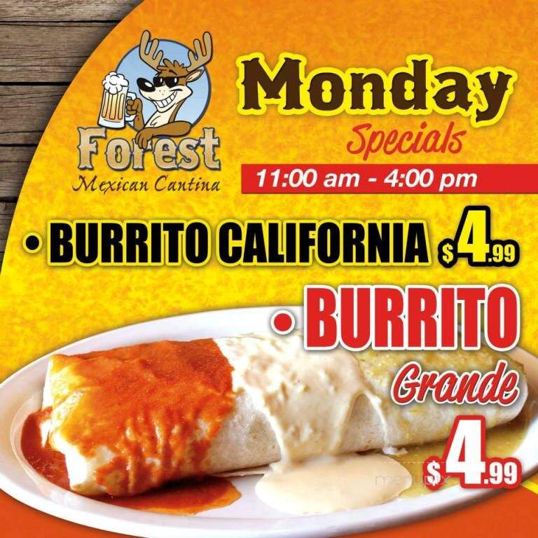 Forest Mexican Cantina - Lake Orion, MI menu_pic