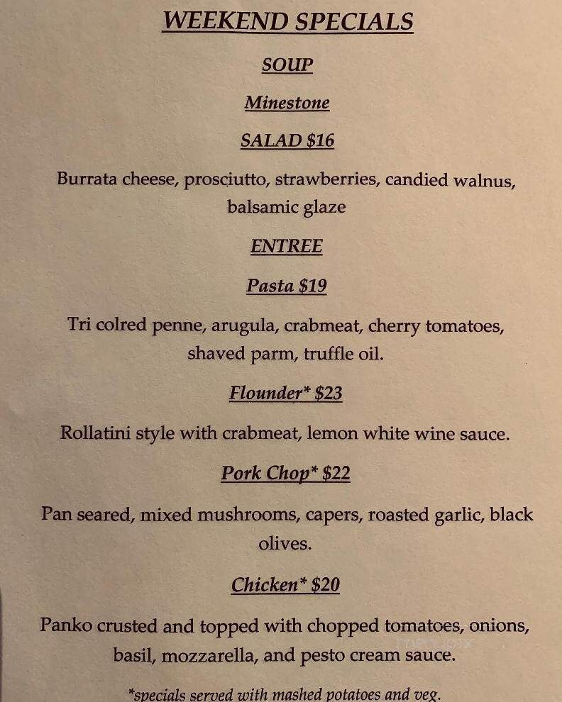 Forno Bello - DeLand, FL menu_pic
