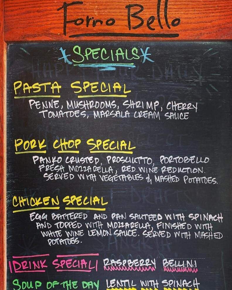 Forno Bello - DeLand, FL menu_pic