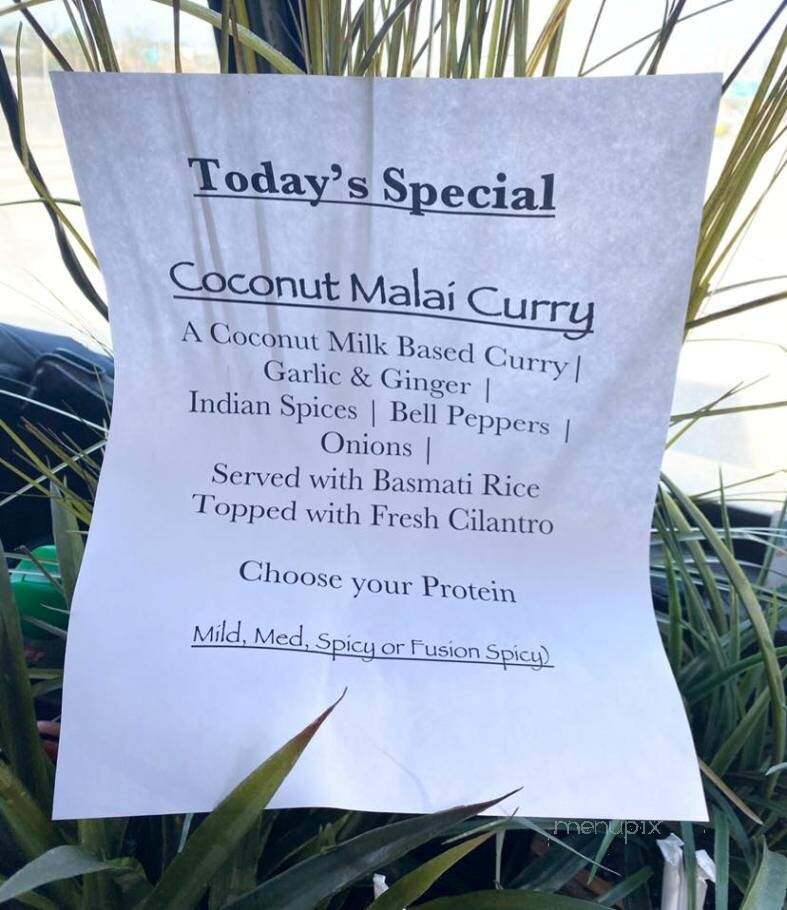 Fusion Food Truck - Jacksonville, FL menu_pic