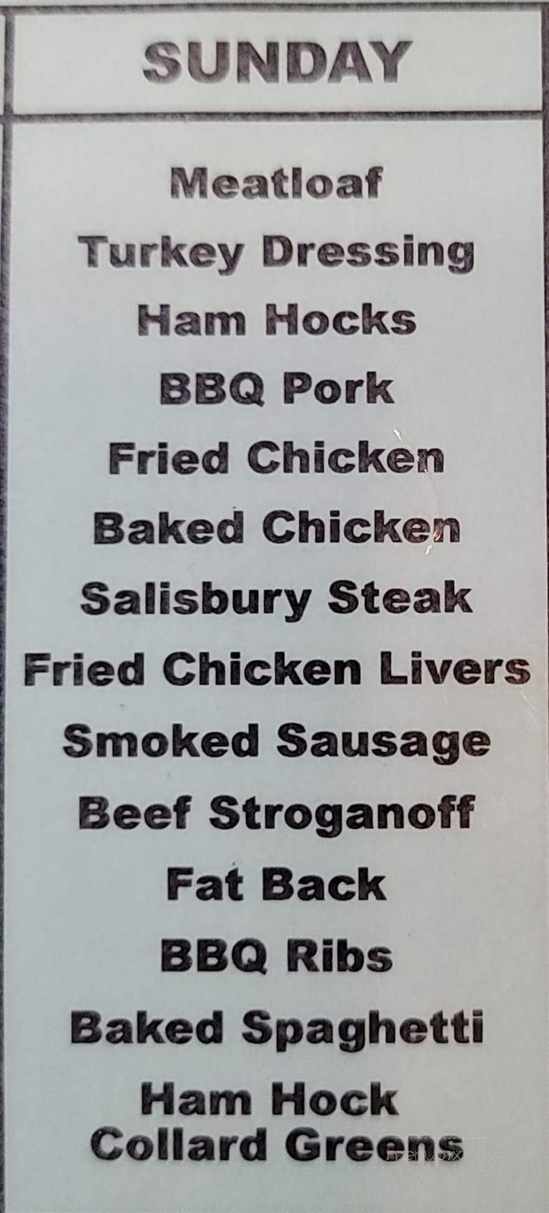 Green Tomato Buffet - Greenville, SC menu_pic