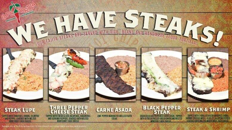 Lupe Tortilla - Beaumont, TX menu_pic