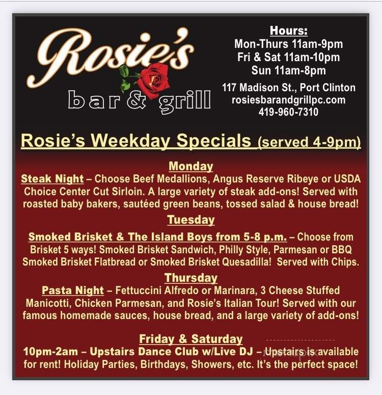 Rosie's Bar & Grill - Port Clinton, OH
