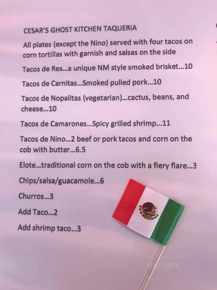 Cinnamon Sugar and Spice Cafe - Albuquerque, NM menu_pic