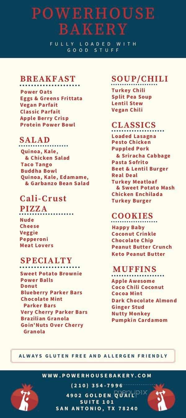 Powerhouse Bakery - San Antonio, TX menu_pic