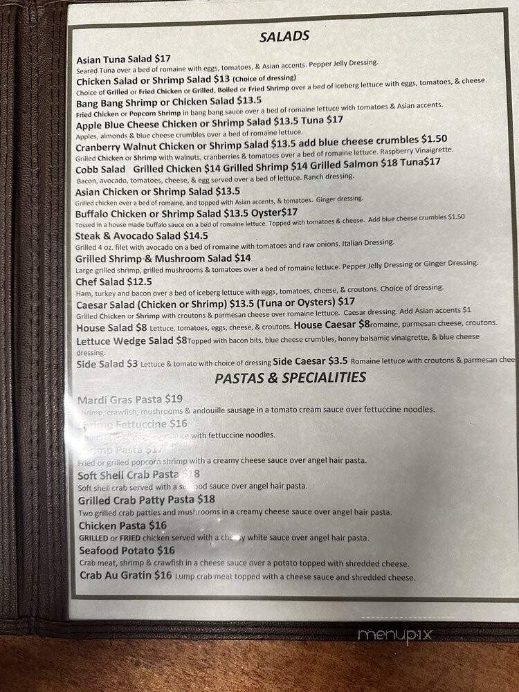 Cher-Amies - Cut Off, LA menu_pic