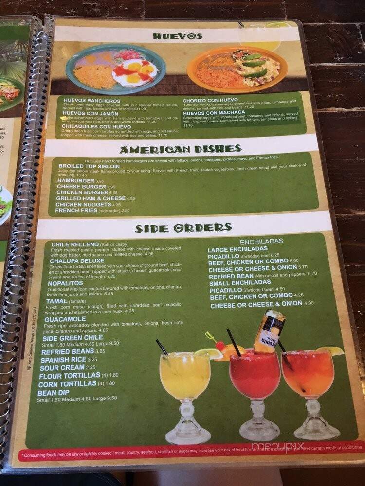 Guadalajara Mexican Restaurant - Wheatland, WY menu_pic