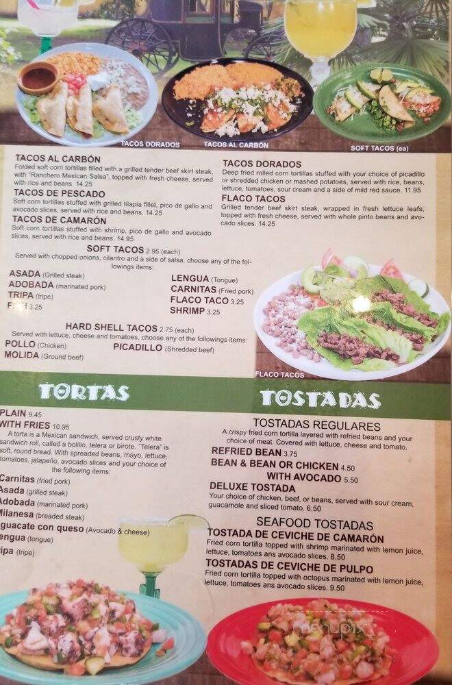 Guadalajara Mexican Restaurant - Wheatland, WY menu_pic