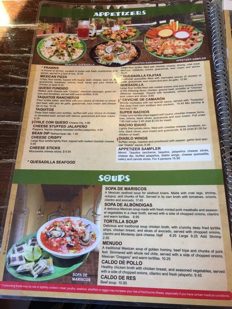 Guadalajara Mexican Restaurant - Wheatland, WY menu_pic