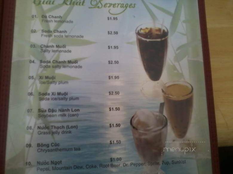 Pho Lucky Noodle House - Marina, CA menu_pic