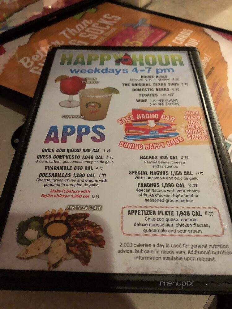 Chuy's Mexican Food - Birmingham, AL menu_pic