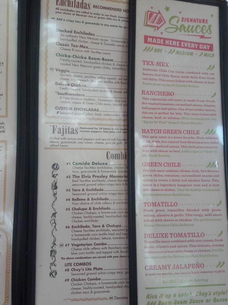 Chuy's Mexican Food - Birmingham, AL menu_pic