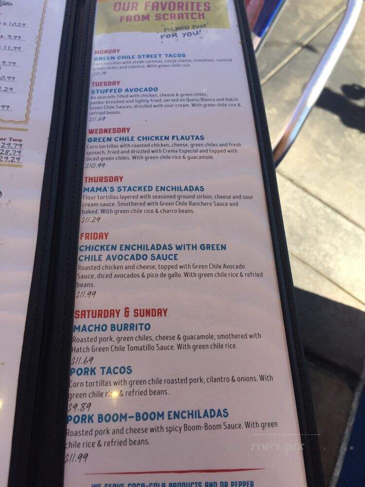 Chuy's Mexican Food - Birmingham, AL menu_pic