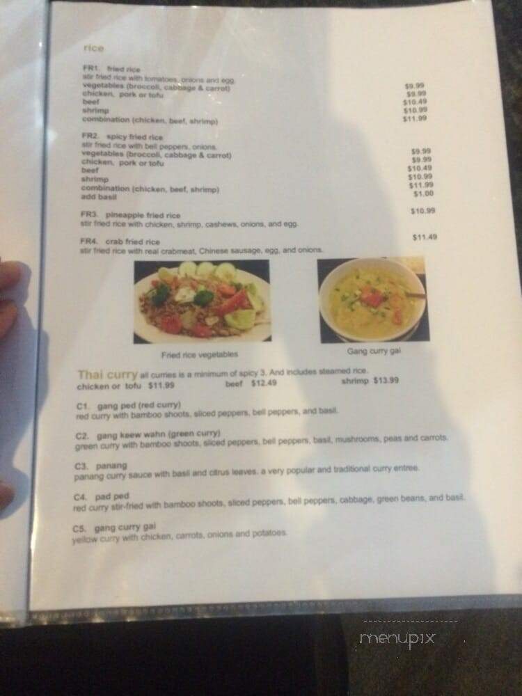 Thai Chalurn - San Antonio, TX menu_pic