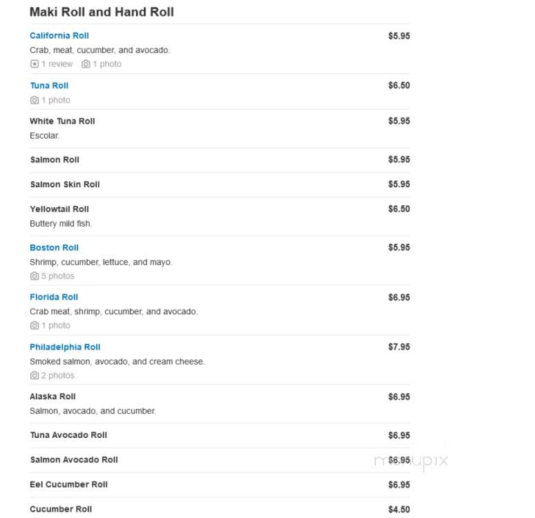 Suki Sushi Asian Cuisine - Loganville, GA menu_pic