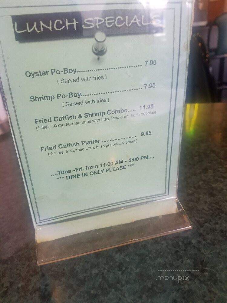 Seafood Shoppe - Houston, TX menu_pic
