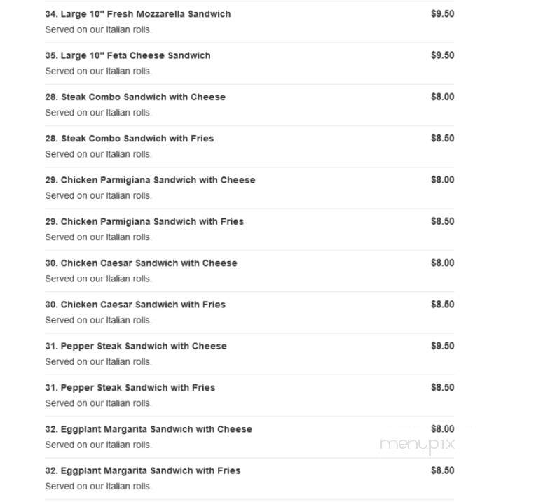 George's Cucina Italiana - Glendale, CA menu_pic