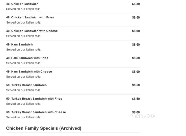 George's Cucina Italiana - Glendale, CA menu_pic