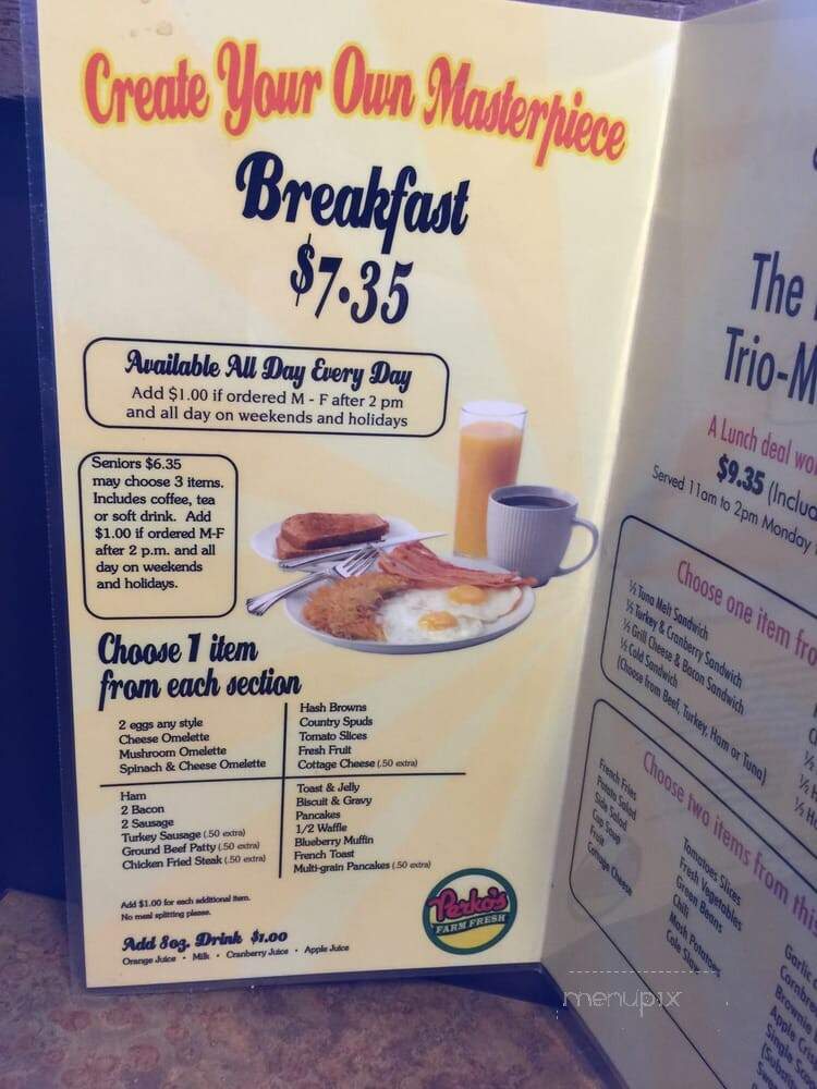 Perko's Cafe-Grill - Sacramento, CA menu_pic