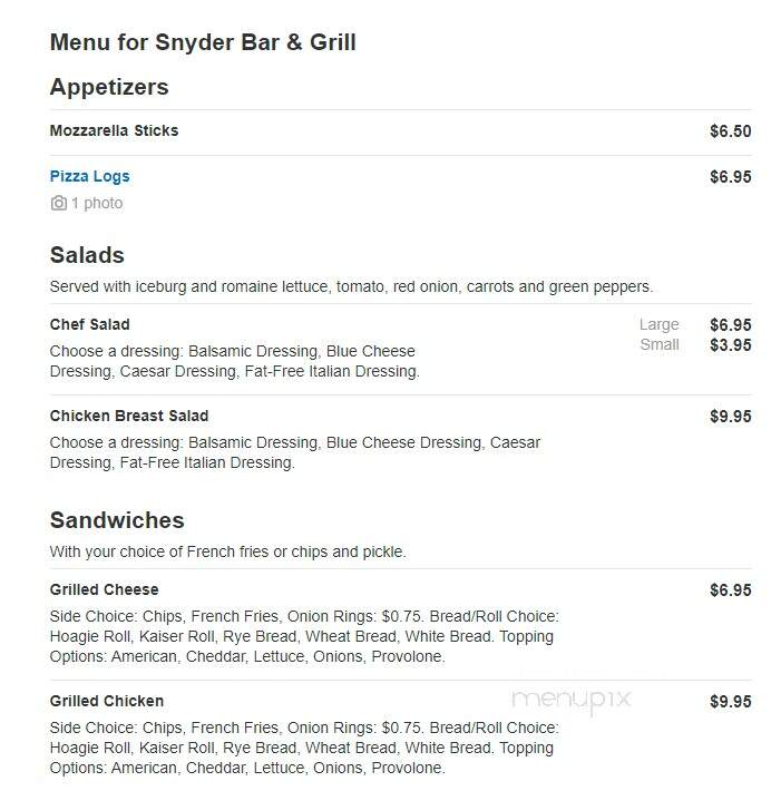 Snyder Bar and Grill - Amherst, NY