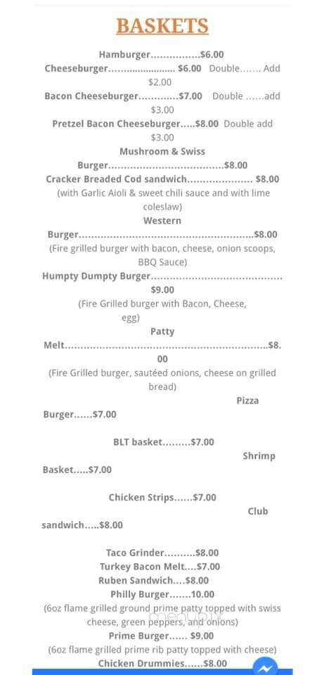 Thirsty's - Devils Lake, ND menu_pic