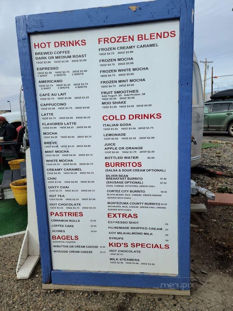Silver Bean - Cortez, CO menu_pic