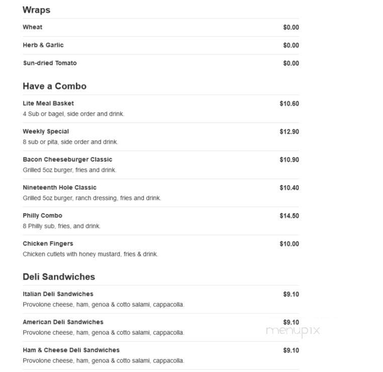 Lil Dino Subs - Pinehurst, NC menu_pic