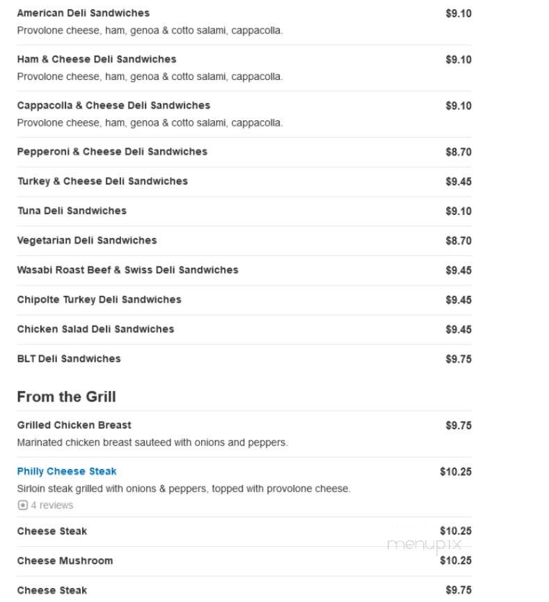 Lil Dino Subs - Pinehurst, NC menu_pic