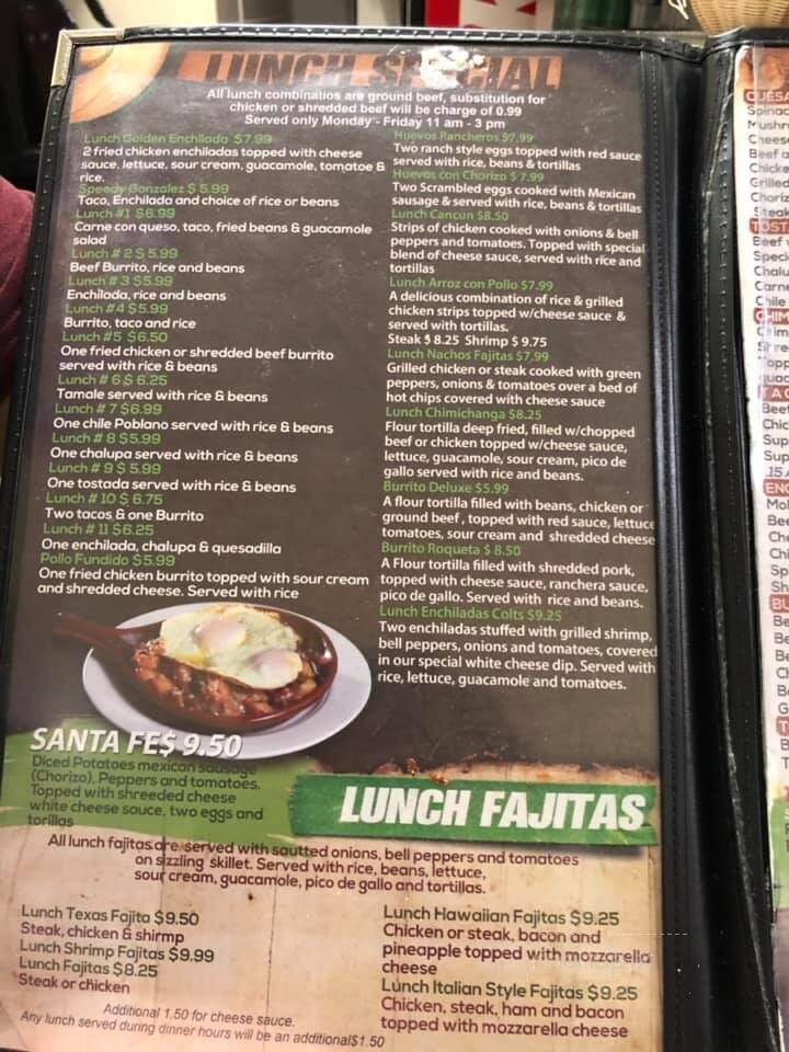 Mi Familia Mexican Restaurant - Kokomo, IN menu_pic