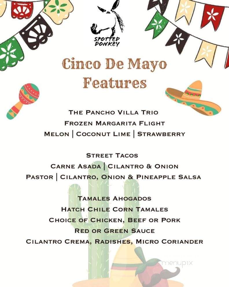 Spotted Donkey Cantina - Scottsdale, AZ menu_pic
